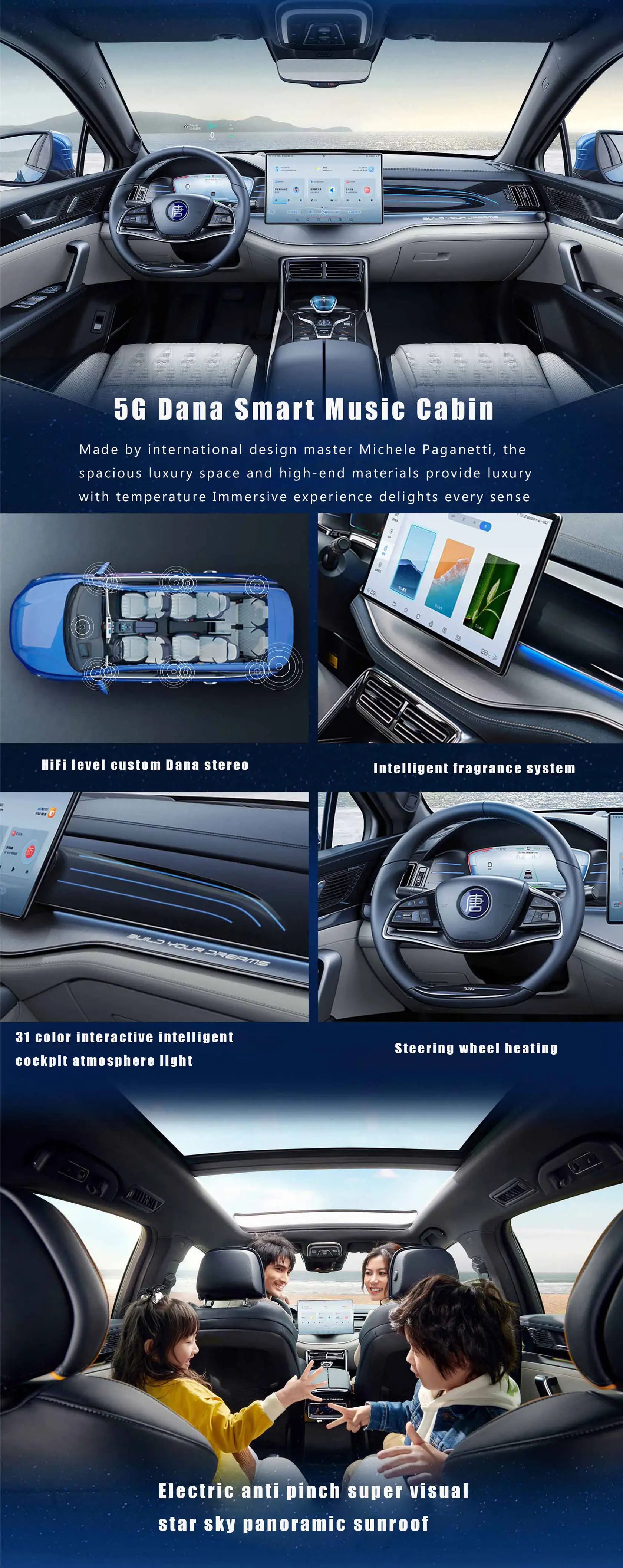 New Energy Vehicle BYD Tang SUV Smart Electronic Cars 